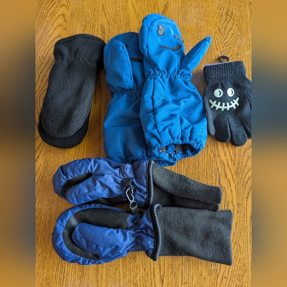 Toddler Winter Mitten Lot Toddler Fits Size 1-3x - Picture 3 of 6